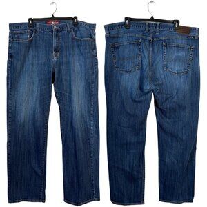 Lucky Brand 361 Vintage Straight Leg Denim Jeans Mens 40x32 Blue Stretch Classic